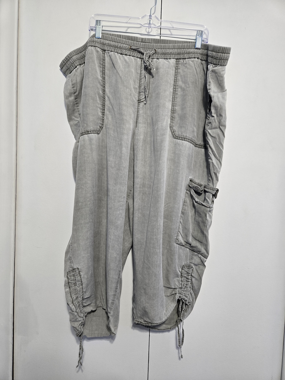 Lane Bryant Gray‎ Lyocell Cargo Jogger Pants Women's Plus Size 22/24